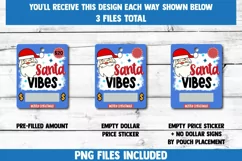 Santa Vibes | Printable Money Card | Cute Santa Claus PNG Product Image 2