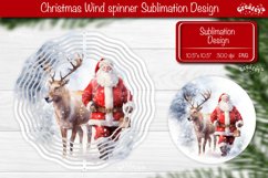 Santa Wind spinner, Christmas wind spinner Sublimation Product Image 1