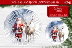 Santa Wind spinner, Christmas wind spinner Sublimation Product Image 1