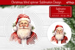 Santa Wind spinner, Christmas wind spinner Sublimation Product Image 1