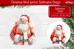Vintage Santa Wind spinner, Christmas wind spinner Product Image 1