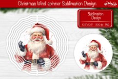 Santa Wind spinner, Christmas wind spinner PNG Product Image 1