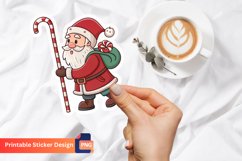 Santa Claus Sticker, Candy Cane Sticker, Christmas Sticker Product Image 1