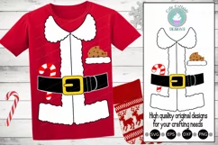 Christmas Santa body Costume Svg, Santa Suit svg Product Image 1