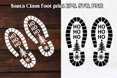 Christmas Santa Claus foot print SVG design Product Image 1