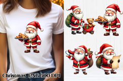 Funny Christmas Santa Claus clipart PNG design Product Image 1