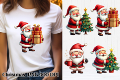 Funny Christmas Santa Claus clipart PNG design Product Image 1