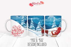 Santa | Merry Christmas |11oz &amp; 15oz Sublimation Mug Product Image 1