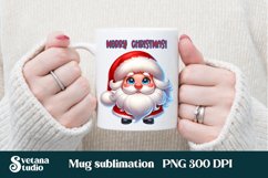 Christmas mug wrap | Santa Claus mug sublimation Product Image 1