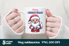 Christmas mug wrap | Santa Claus mug sublimation Product Image 1