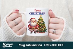 Christmas mug wrap | Santa Claus mug sublimation Product Image 2
