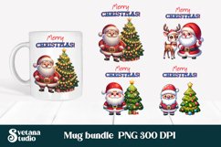 Christmas mug wrap | Santa Claus mug sublimation Product Image 1
