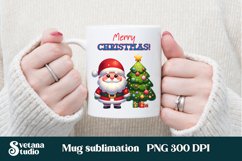 Christmas mug wrap | Santa Claus mug sublimation Product Image 3