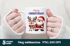 Christmas mug wrap | Santa Claus mug sublimation Product Image 2