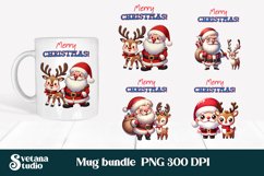 Christmas mug wrap | Santa Claus mug sublimation Product Image 1