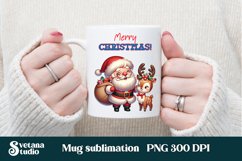 Christmas mug wrap | Santa Claus mug sublimation Product Image 3