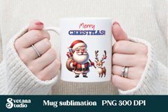 Christmas mug wrap | Santa Claus mug sublimation Product Image 1