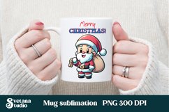 Christmas mug wrap | Santa Claus mug sublimation Product Image 1
