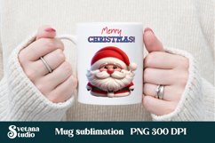 Christmas mug wrap | Santa Claus mug sublimation Product Image 1