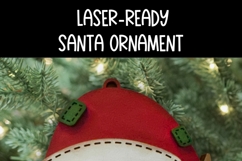 Santa Claus Face Ornament Laser Ready SVG |Holiday Laser SVG Product Image 3