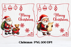 Funny Christmas Santa Claus clipart PNG design Product Image 1