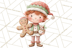 Holiday Baking Clipart, Christmas Cookies and Gingerbread Product Image 2