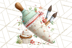 Holiday Baking Clipart, Christmas Cookies and Gingerbread Product Image 3