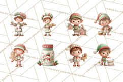 Holiday Baking Clipart, Christmas Cookies and Gingerbread Product Image 7