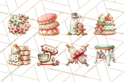 Holiday Baking Clipart, Christmas Cookies and Gingerbread Product Image 3
