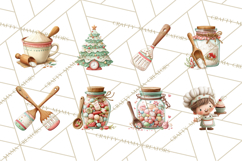 Holiday Baking Clipart, Christmas Cookies and Gingerbread Product Image 2