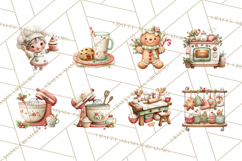 Holiday Baking Clipart, Christmas Cookies and Gingerbread Product Image 8