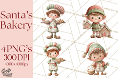 Holiday Baking Clipart, Christmas Cookies and Gingerbread Product Image 1