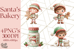 Holiday Baking Clipart, Christmas Cookies and Gingerbread Product Image 1