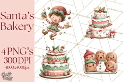 Holiday Baking Clipart, Christmas Cookies and Gingerbread Product Image 1