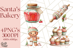 Holiday Baking Clipart, Christmas Cookies and Gingerbread Product Image 1