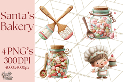 Holiday Baking Clipart, Christmas Cookies and Gingerbread Product Image 1