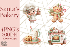 Holiday Baking Clipart, Christmas Cookies and Gingerbread Product Image 1