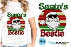 Santas Bestie Christmas Shirt PNG