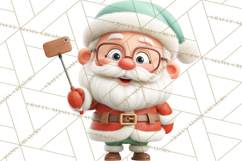 Santa’s Day Off Clipart PNG, Funny Christmas Illustrations Product Image 2