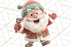 Santa’s Day Off Clipart PNG, Funny Christmas Illustrations Product Image 2