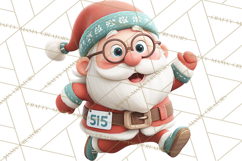 Santa’s Day Off Clipart PNG, Funny Christmas Illustrations Product Image 3