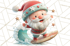 Santa’s Day Off Clipart PNG, Funny Christmas Illustrations Product Image 2