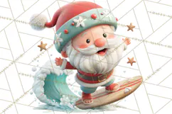 Santa’s Day Off Clipart PNG, Funny Christmas Illustrations Product Image 2