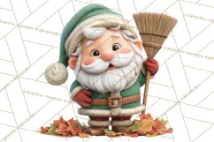 Santa’s Day Off Clipart PNG, Funny Christmas Illustrations Product Image 5