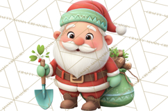 Santa’s Day Off Clipart PNG, Funny Christmas Illustrations Product Image 4