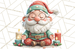 Santa’s Day Off Clipart PNG, Funny Christmas Illustrations Product Image 3