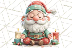 Santa’s Day Off Clipart PNG, Funny Christmas Illustrations Product Image 3