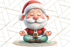 Santa’s Day Off Clipart PNG, Funny Christmas Illustrations Product Image 4