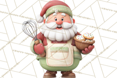 Santa’s Day Off Clipart PNG, Funny Christmas Illustrations Product Image 5