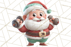 Santa’s Day Off Clipart PNG, Funny Christmas Illustrations Product Image 5